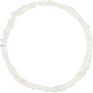 Round Ripped Paper Style Frame